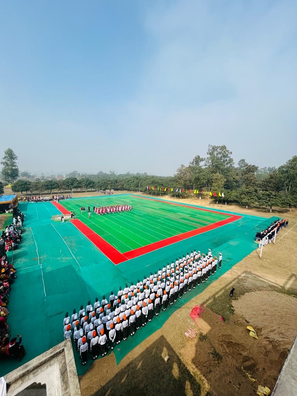 The large playground field