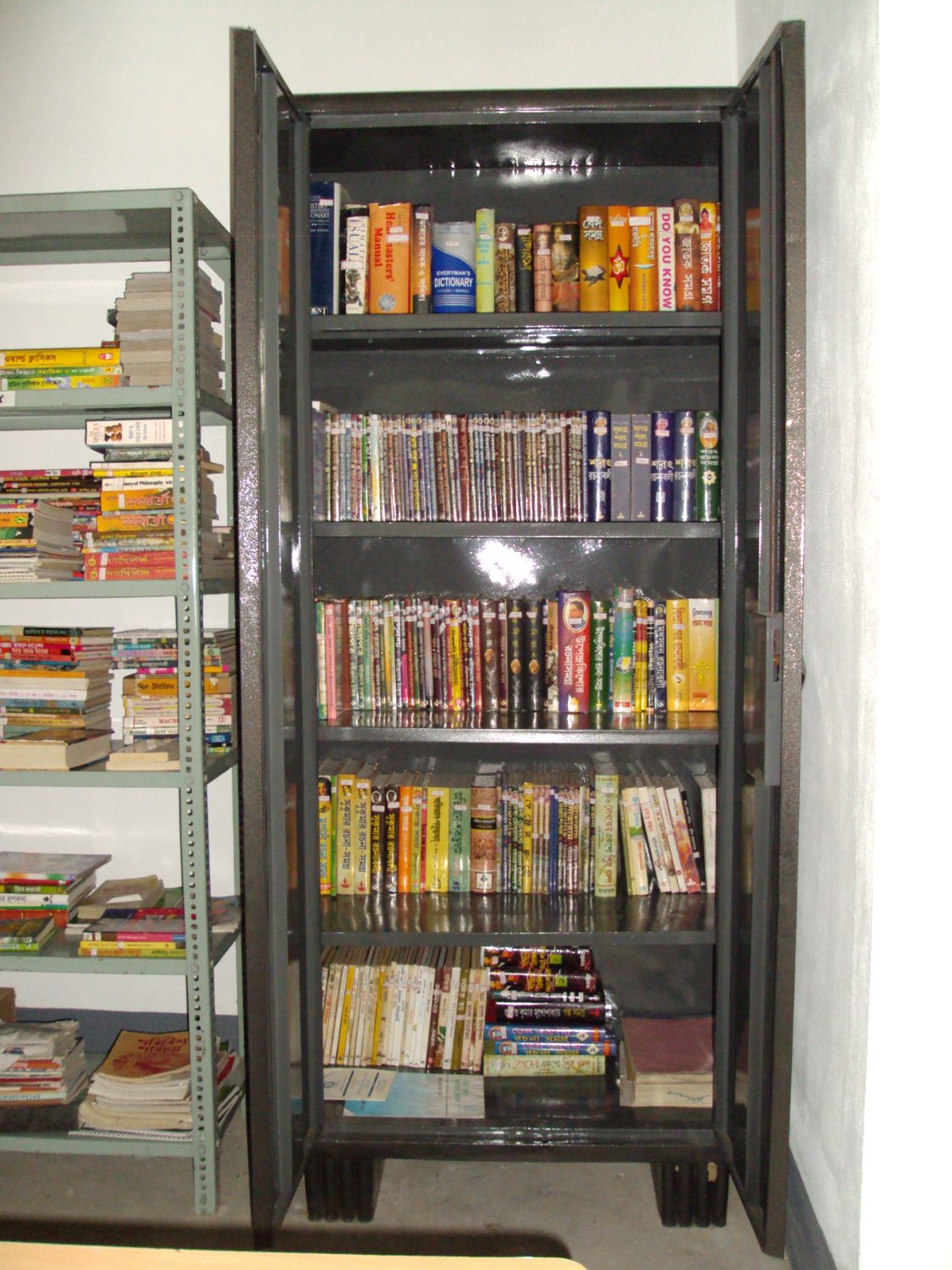 Among the shelves
